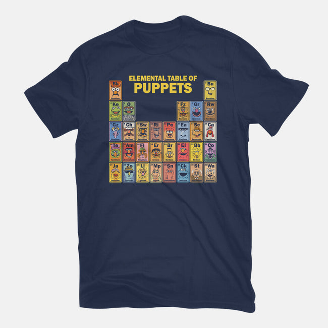 Elemental Table Of Puppets-Unisex-Basic-Tee-kg07