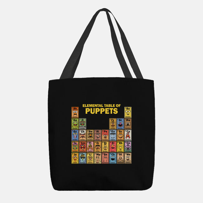 Elemental Table Of Puppets-None-Basic Tote-Bag-kg07