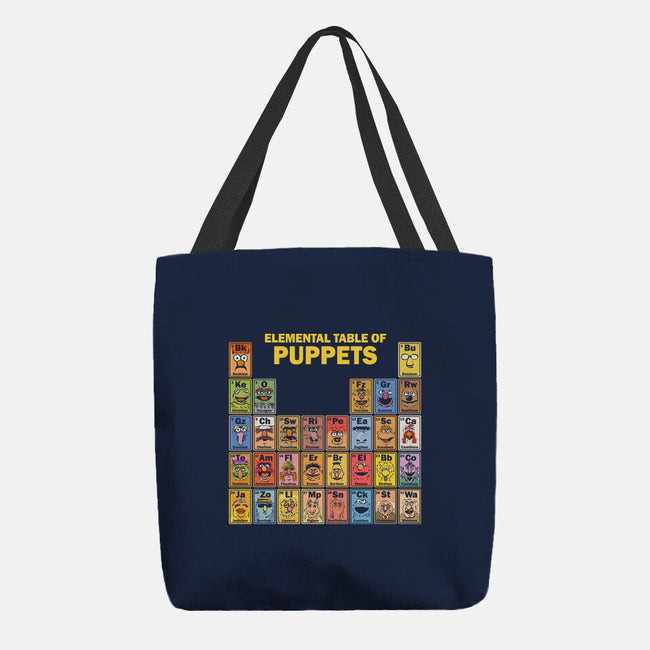Elemental Table Of Puppets-None-Basic Tote-Bag-kg07