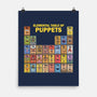 Elemental Table Of Puppets-None-Matte-Poster-kg07