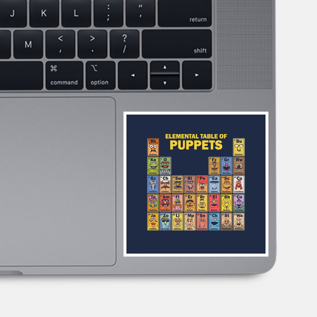 Elemental Table Of Puppets-None-Glossy-Sticker-kg07