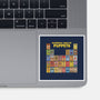 Elemental Table Of Puppets-None-Glossy-Sticker-kg07
