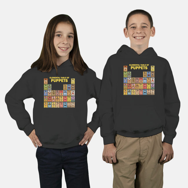 Elemental Table Of Puppets-Youth-Pullover-Sweatshirt-kg07