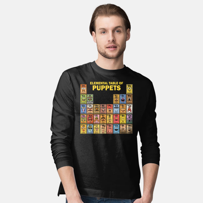 Elemental Table Of Puppets-Mens-Long Sleeved-Tee-kg07