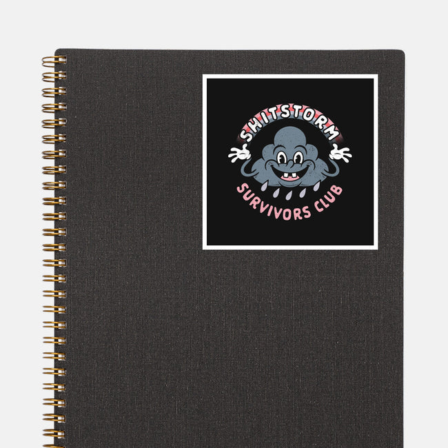 Shitstorm Survivors Club-None-Glossy-Sticker-Nemons
