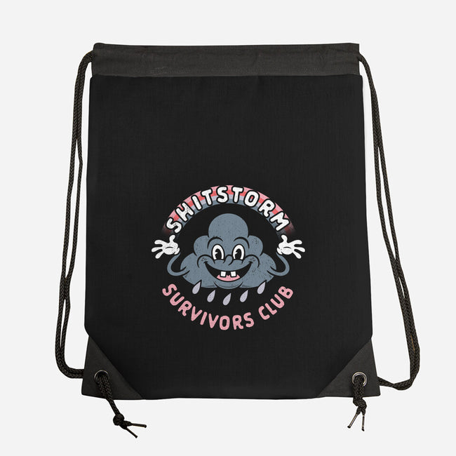Shitstorm Survivors Club-None-Drawstring-Bag-Nemons