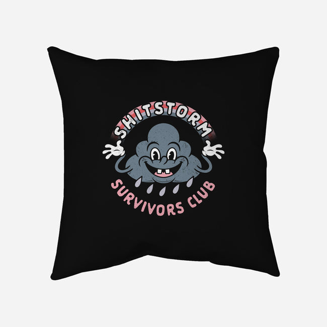 Shitstorm Survivors Club-None-Removable Cover w Insert-Throw Pillow-Nemons