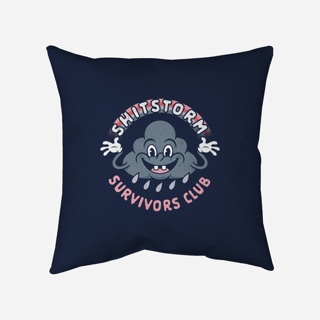 Shitstorm Survivors Club-None-Removable Cover w Insert-Throw Pillow-Nemons