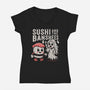 Sushi And The Banshees-Womens-V-Neck-Tee-Nemons