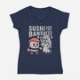 Sushi And The Banshees-Womens-V-Neck-Tee-Nemons