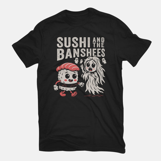 Sushi And The Banshees-Womens-Fitted-Tee-Nemons