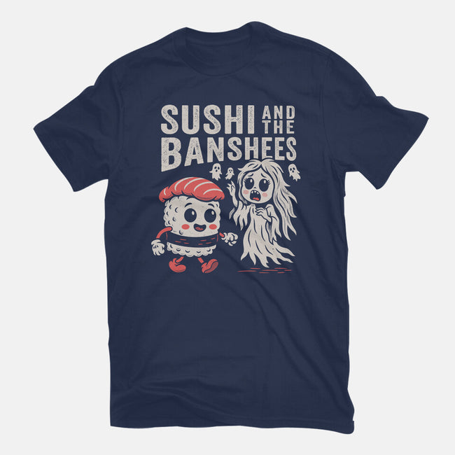 Sushi And The Banshees-Womens-Fitted-Tee-Nemons
