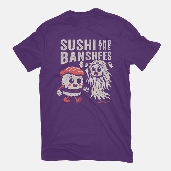 Sushi And The Banshees-Womens-Fitted-Tee-Nemons