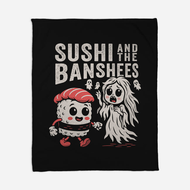 Sushi And The Banshees-None-Fleece-Blanket-Nemons