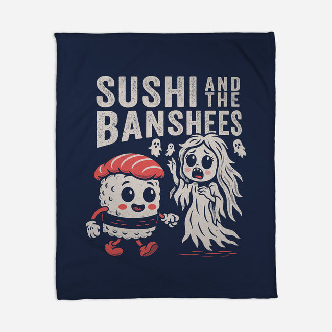 Sushi And The Banshees-None-Fleece-Blanket-Nemons