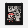 Sushi And The Banshees-None-Matte-Poster-Nemons