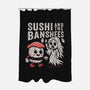 Sushi And The Banshees-None-Polyester-Shower Curtain-Nemons