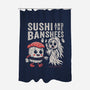 Sushi And The Banshees-None-Polyester-Shower Curtain-Nemons
