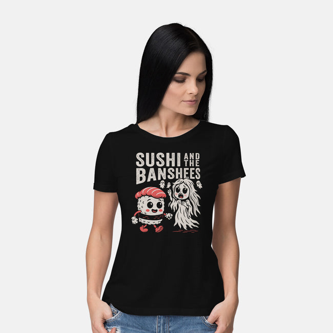 Sushi And The Banshees-Womens-Basic-Tee-Nemons