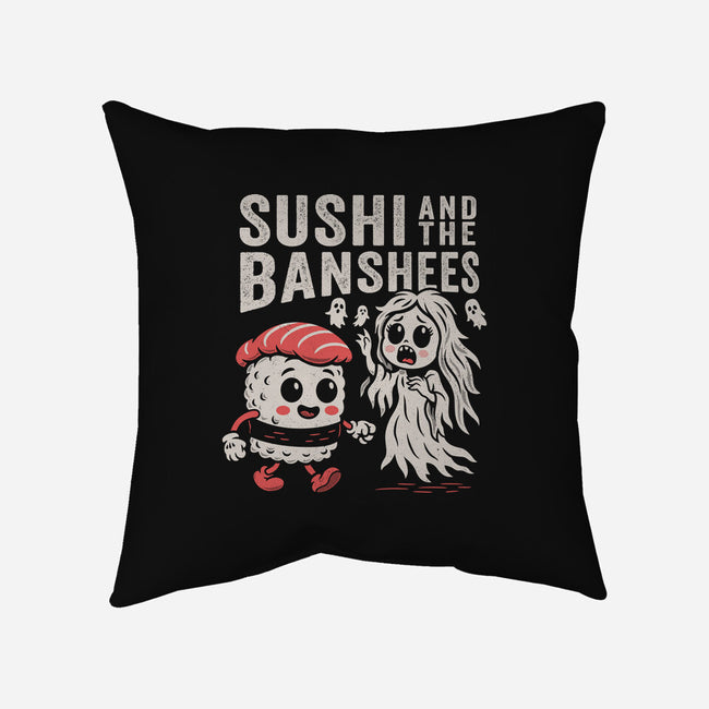 Sushi And The Banshees-None-Removable Cover w Insert-Throw Pillow-Nemons