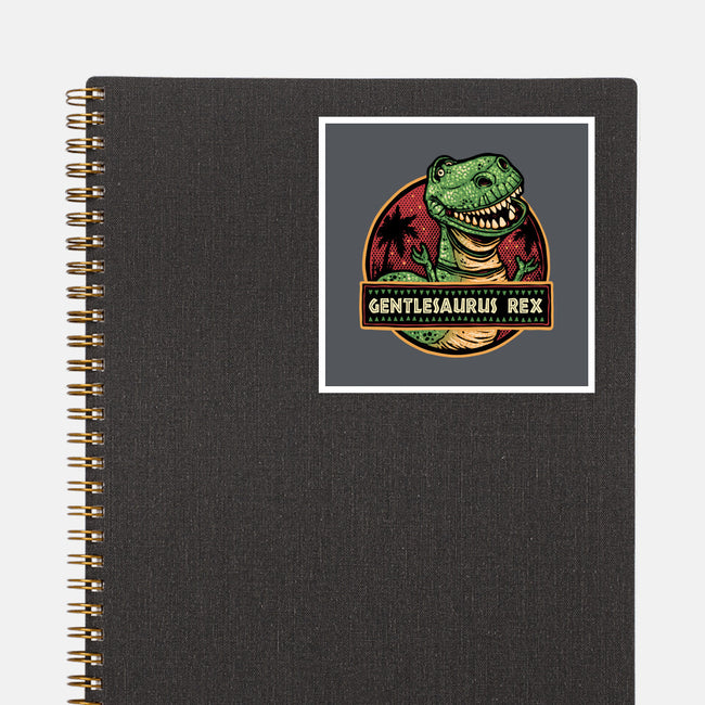 Gentlesaurus Rex-None-Glossy-Sticker-glitchygorilla