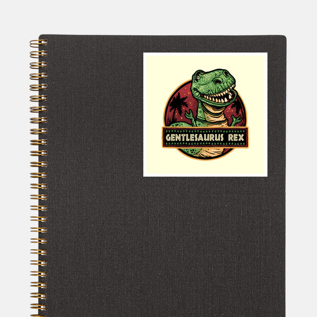 Gentlesaurus Rex-None-Glossy-Sticker-glitchygorilla