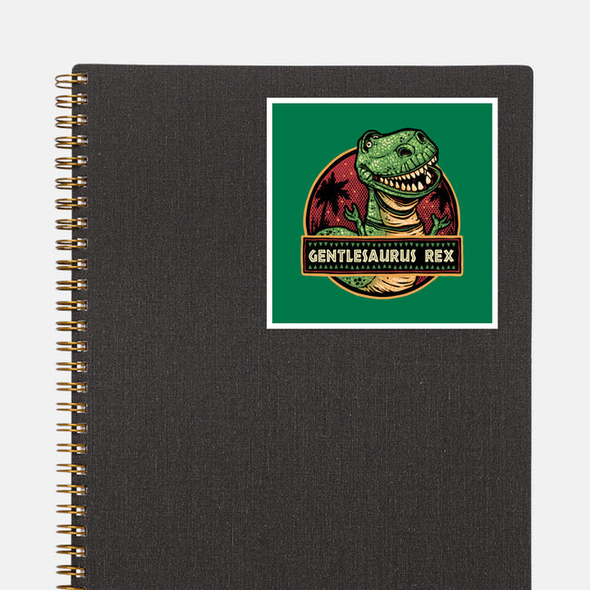 Gentlesaurus Rex-None-Glossy-Sticker-glitchygorilla