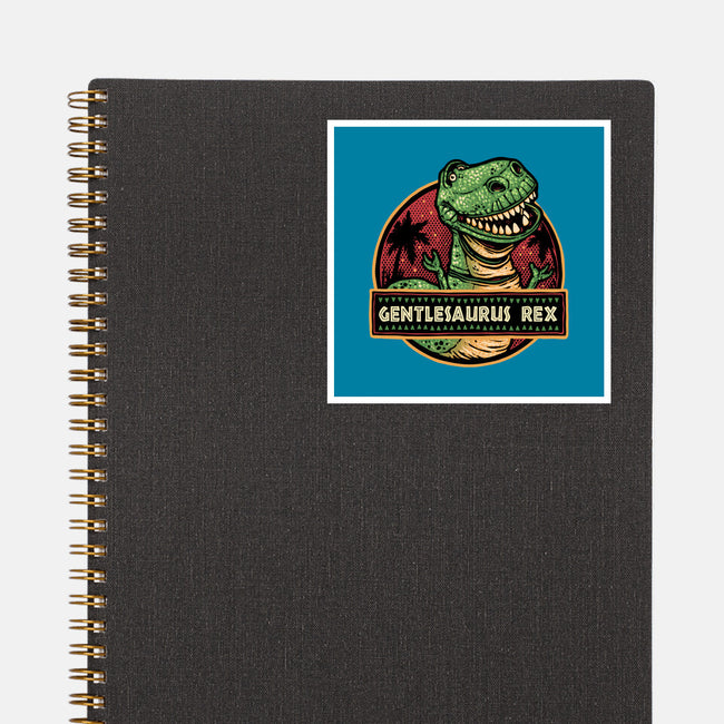Gentlesaurus Rex-None-Glossy-Sticker-glitchygorilla