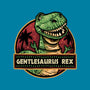 Gentlesaurus Rex-Unisex-Basic-Tee-glitchygorilla