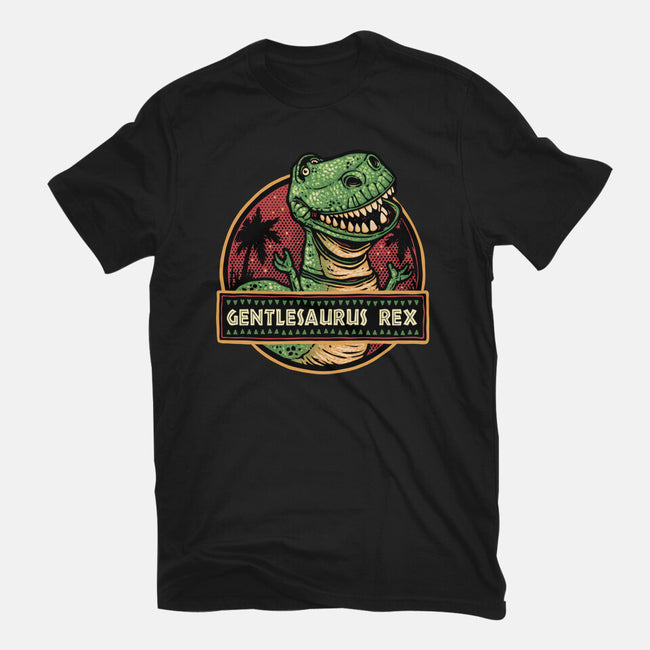 Gentlesaurus Rex-Womens-Fitted-Tee-glitchygorilla
