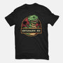 Gentlesaurus Rex-Womens-Fitted-Tee-glitchygorilla
