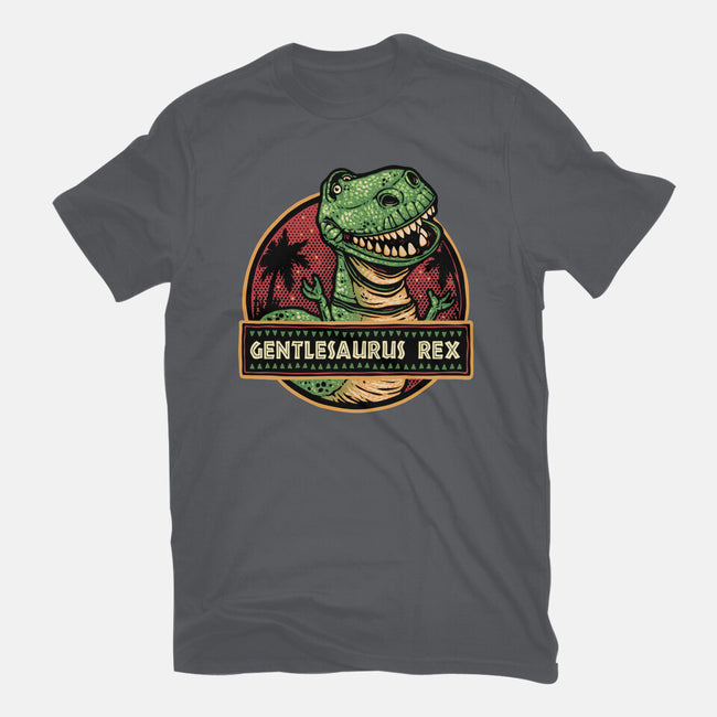 Gentlesaurus Rex-Womens-Fitted-Tee-glitchygorilla