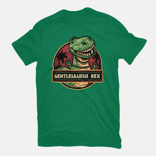 Gentlesaurus Rex-Womens-Fitted-Tee-glitchygorilla