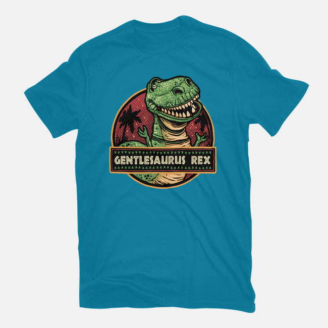 Gentlesaurus Rex-Womens-Fitted-Tee-glitchygorilla