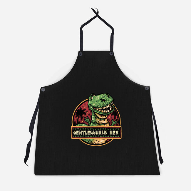 Gentlesaurus Rex-Unisex-Kitchen-Apron-glitchygorilla