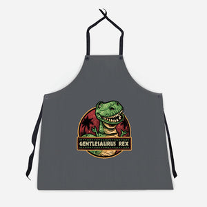 Gentlesaurus Rex-Unisex-Kitchen-Apron-glitchygorilla