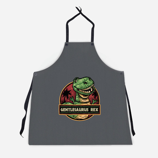 Gentlesaurus Rex-Unisex-Kitchen-Apron-glitchygorilla