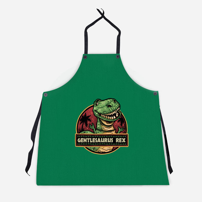 Gentlesaurus Rex-Unisex-Kitchen-Apron-glitchygorilla