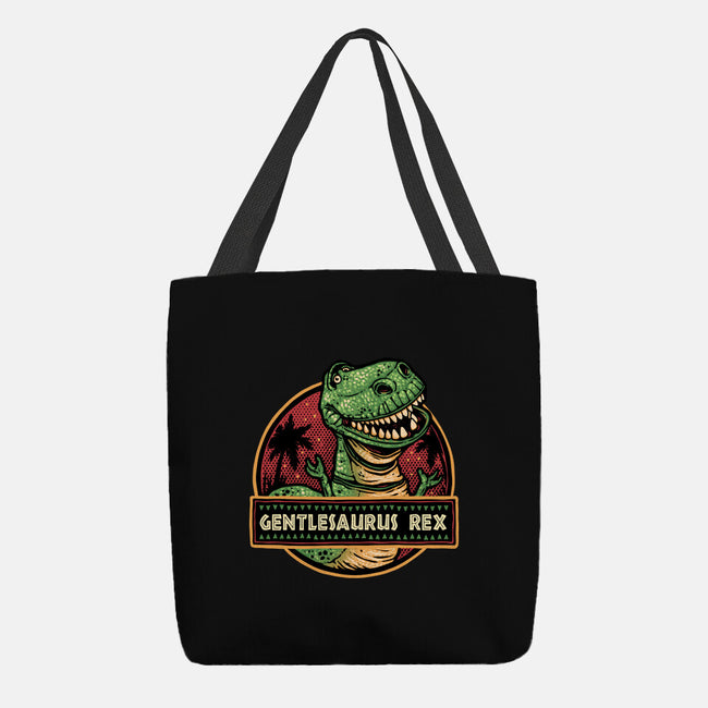 Gentlesaurus Rex-None-Basic Tote-Bag-glitchygorilla