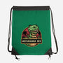 Gentlesaurus Rex-None-Drawstring-Bag-glitchygorilla