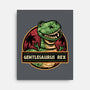 Gentlesaurus Rex-None-Stretched-Canvas-glitchygorilla