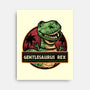 Gentlesaurus Rex-None-Stretched-Canvas-glitchygorilla