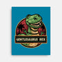 Gentlesaurus Rex-None-Stretched-Canvas-glitchygorilla