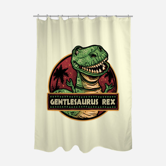 Gentlesaurus Rex-None-Polyester-Shower Curtain-glitchygorilla