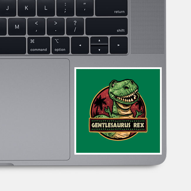 Gentlesaurus Rex-None-Glossy-Sticker-glitchygorilla