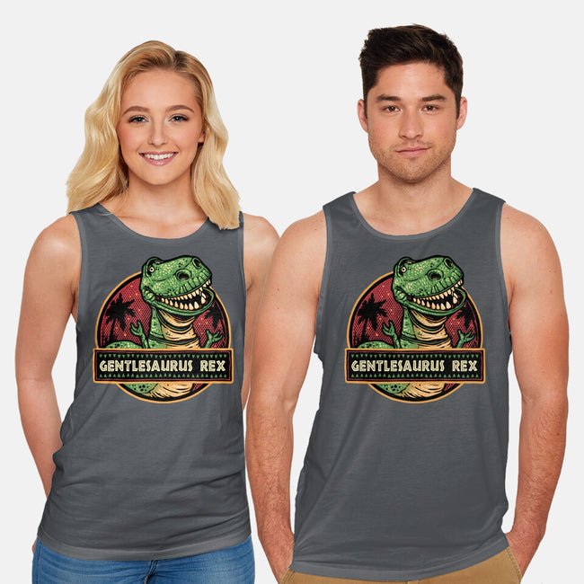 Gentlesaurus Rex-Unisex-Basic-Tank-glitchygorilla