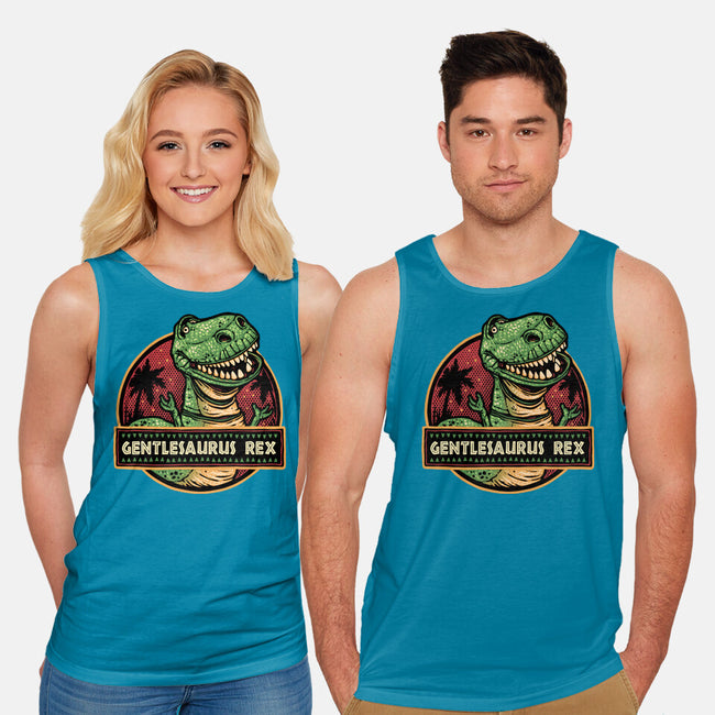 Gentlesaurus Rex-Unisex-Basic-Tank-glitchygorilla