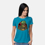 Gentlesaurus Rex-Womens-Basic-Tee-glitchygorilla