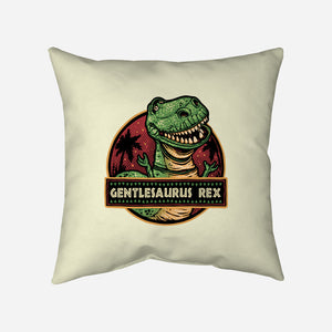 Gentlesaurus Rex-None-Removable Cover w Insert-Throw Pillow-glitchygorilla