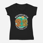 Wishing Upon A Meteor-Womens-V-Neck-Tee-Lorets